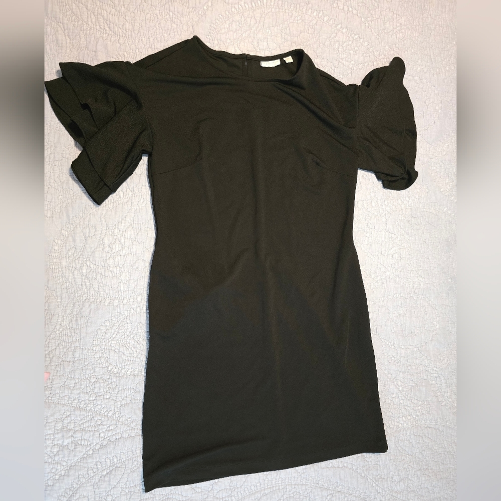 New York & Company Black Midi Dress